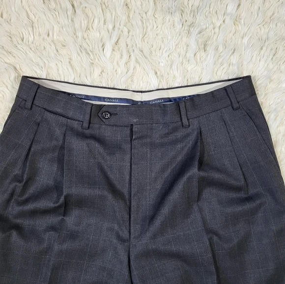 Canali Men’s 100% Wool Dress Pants Size 7 R